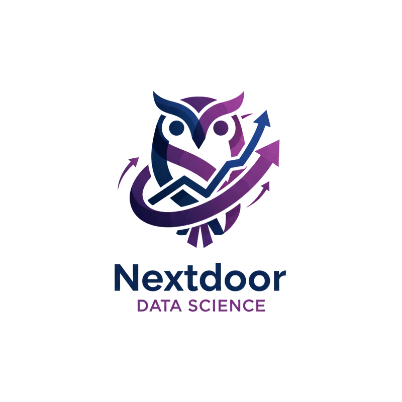 A Nextdoor logo for the Data Science team in abstr...