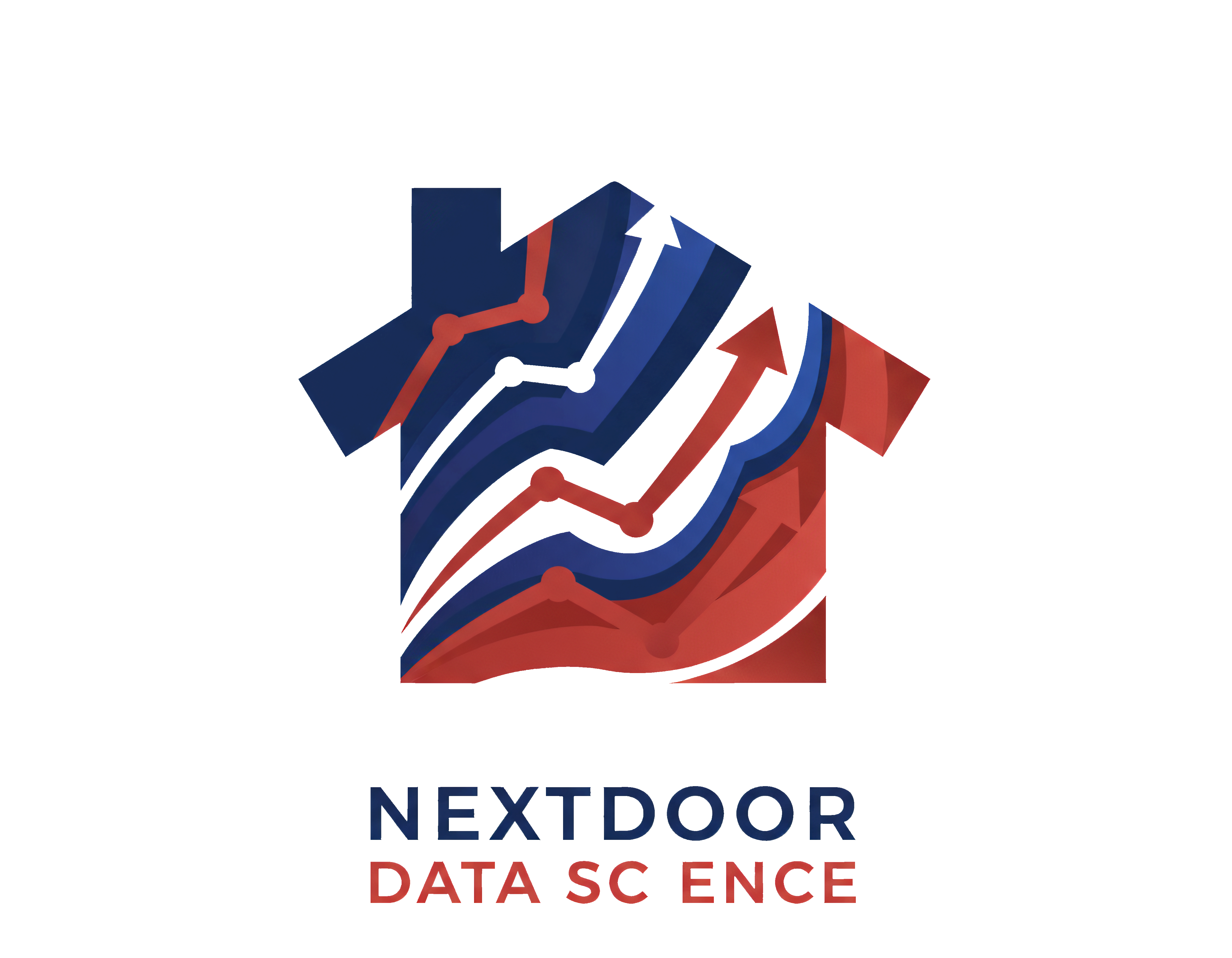 A Nextdoor logo for the Data Science team in abstr...