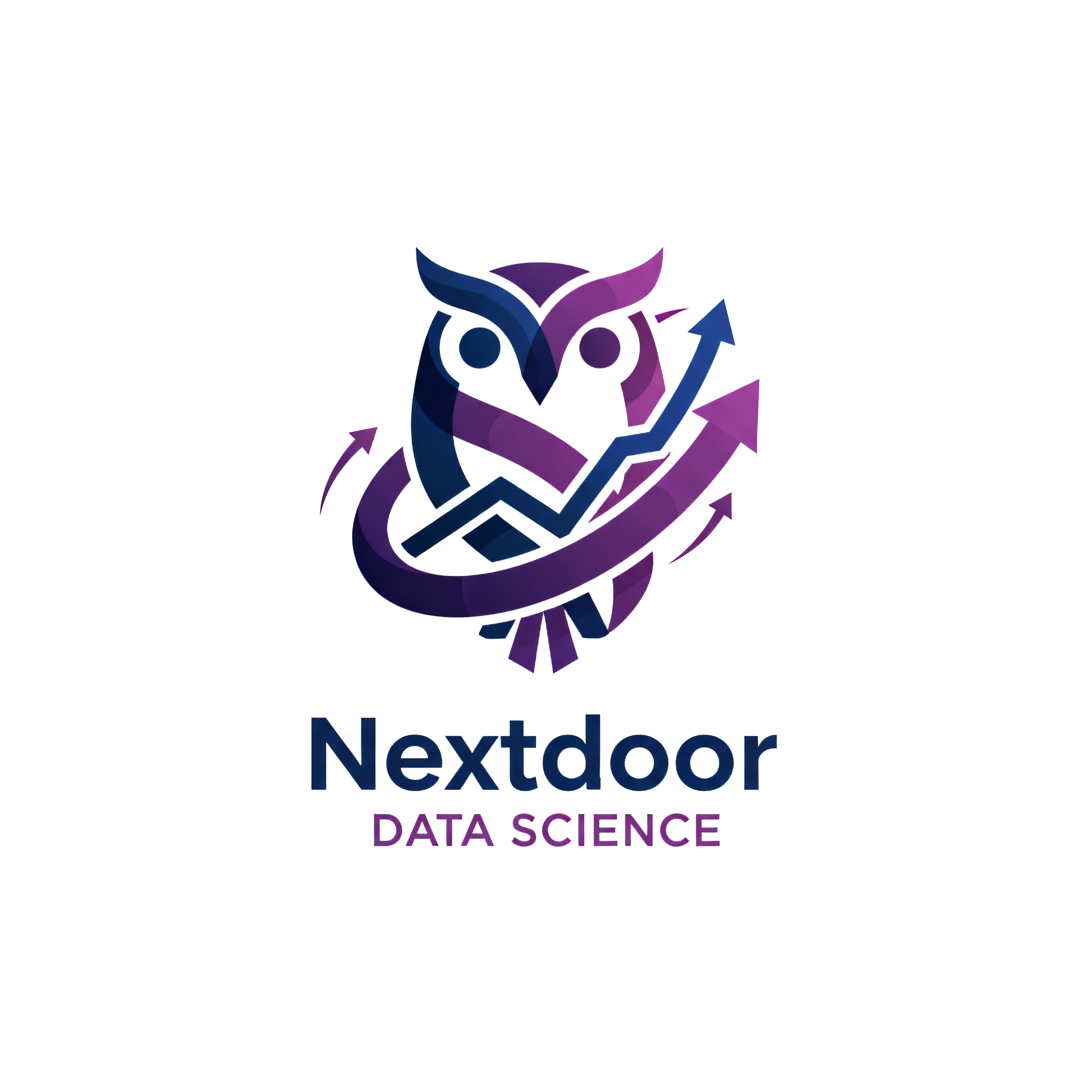 A Nextdoor logo for the Data Science team in abstr...